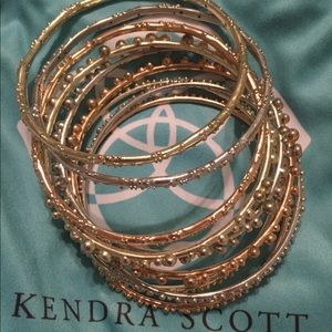 Kendra Scott Scooter bangle set mixed metals